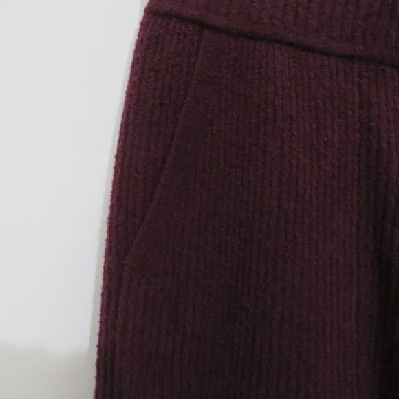 Athleta Womens Sz S Spiced Cabernet Felicity Cozy Pants Soft Cashmere Blend Pant - Picture 4 of 5